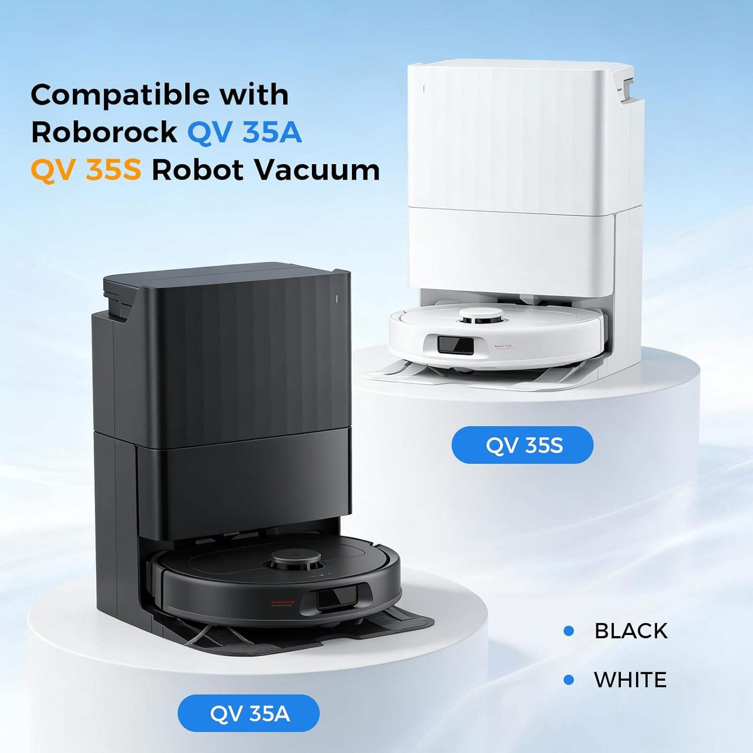 28 Pack QV 35A Replacement Parts for Roborock QV 35A / QV 35S / Qrevo S Pro Robo