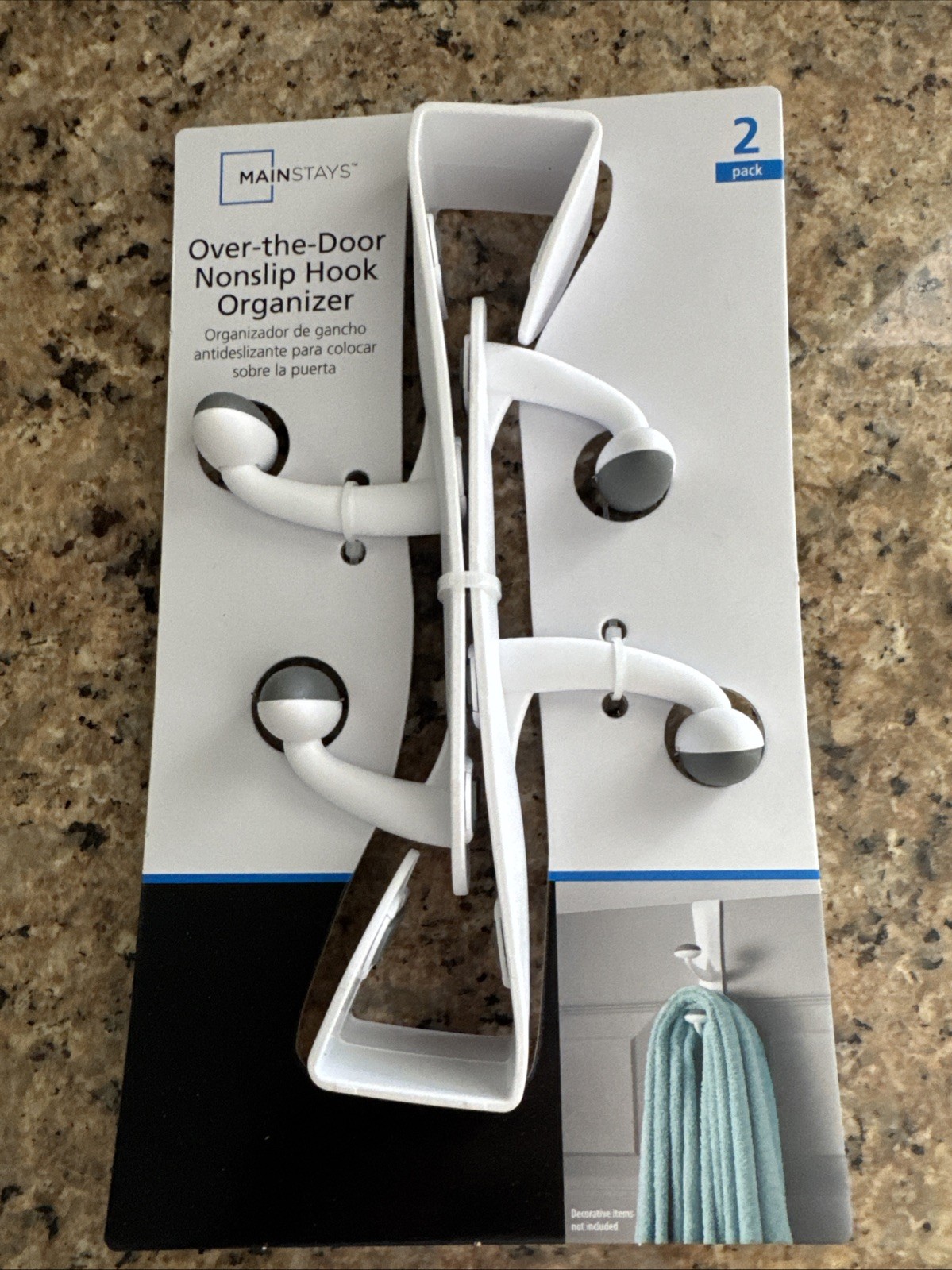 Mainstays Over-The-Door Nonslip Hook Organizer