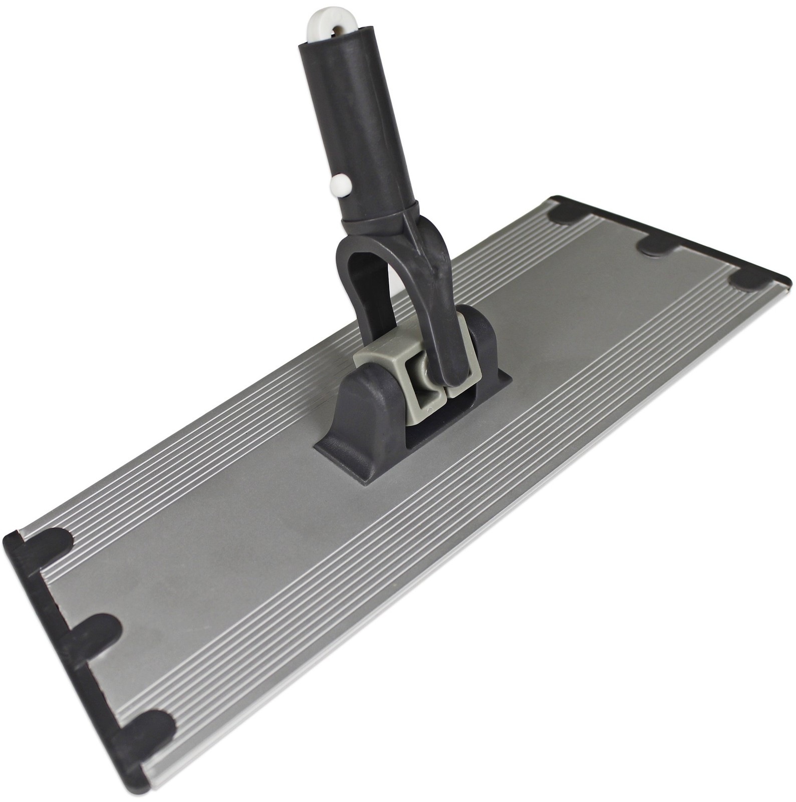 Flat Mop Plate Frame for 10″ Microfiber Pads, Commercial-Aluminum with 360° S…