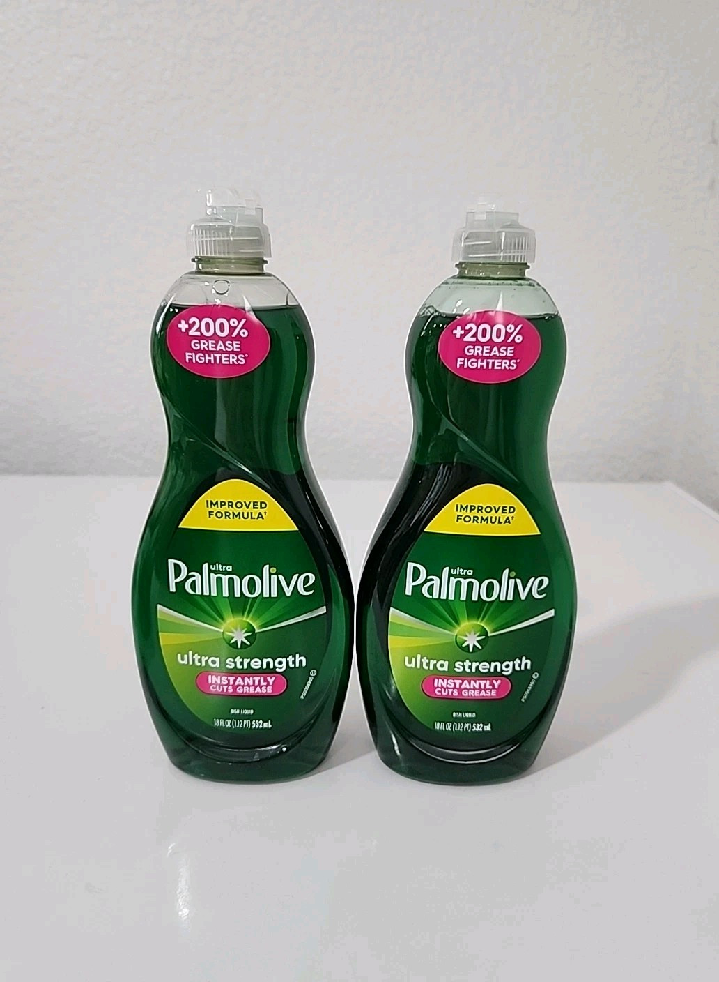 Lot of 2 Palmolive ULTRA STRENGTH Liquid Dish Soap Original Green 18 Fluid Ounce