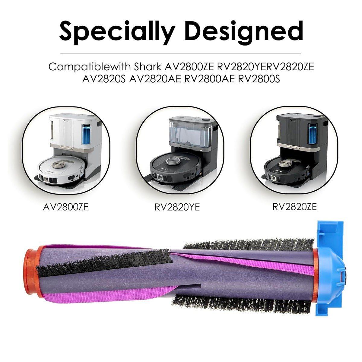2x Main Roller Brush 278KKU2800 for Shark Robot Vacuum UR2650WS, AV2800, RV2800
