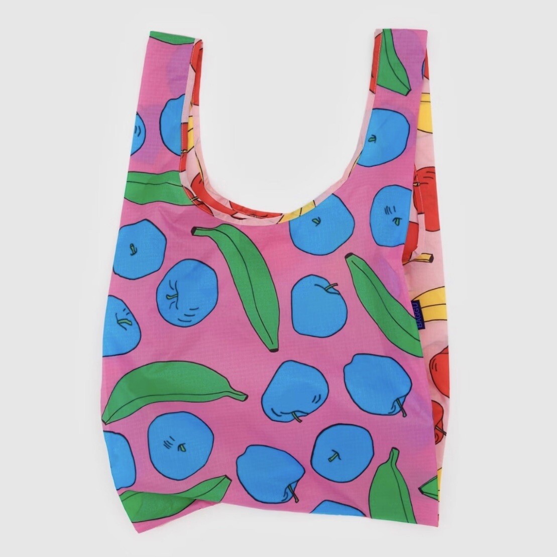 NEW! Baggu STANDARD BAG in “Apples & Bananas Mix” — Washable Recycled Nylon