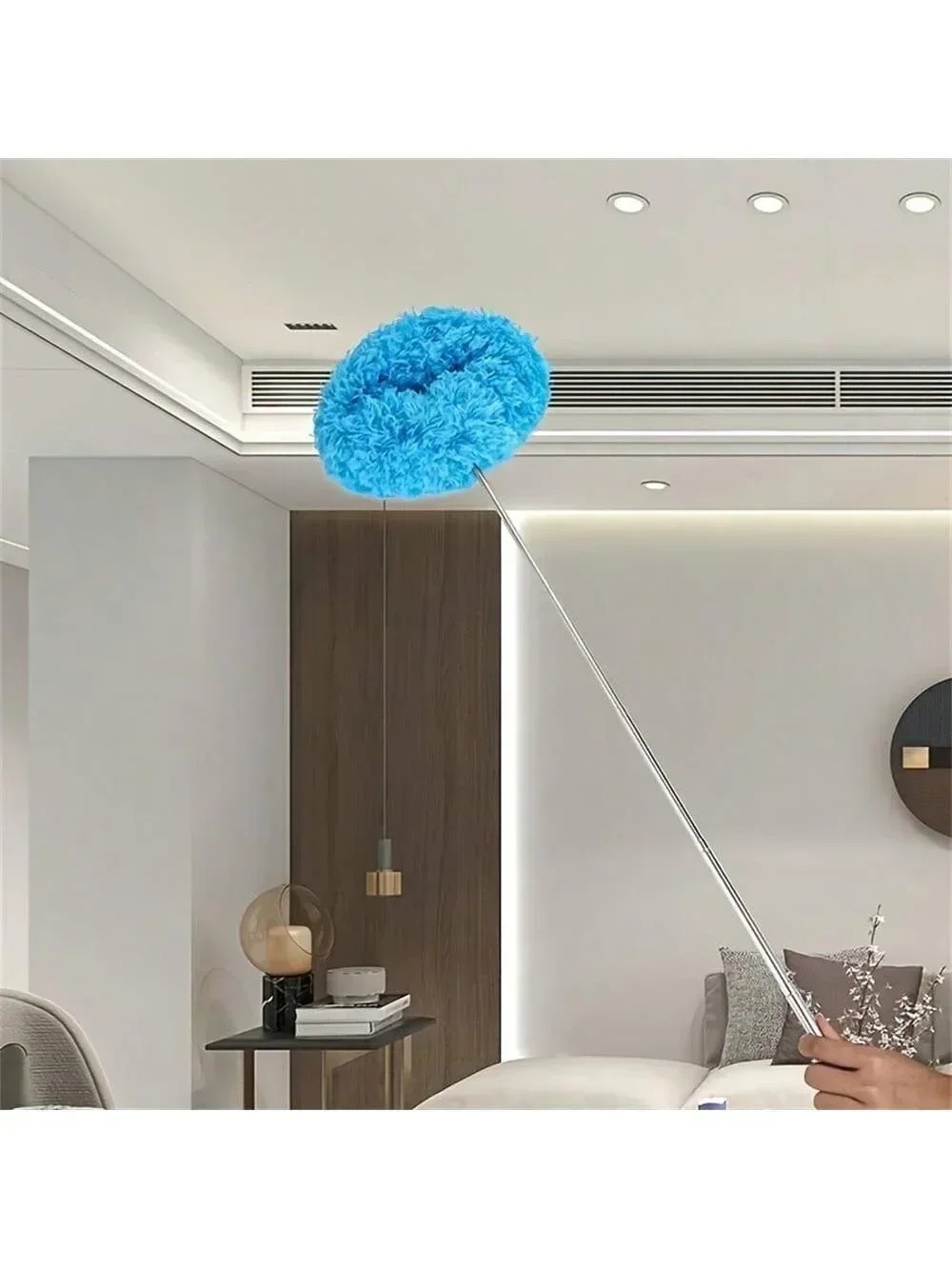 Extendable Ceiling Fan Duster Microfiber Dust Cleaner Brush Telescopic Pole