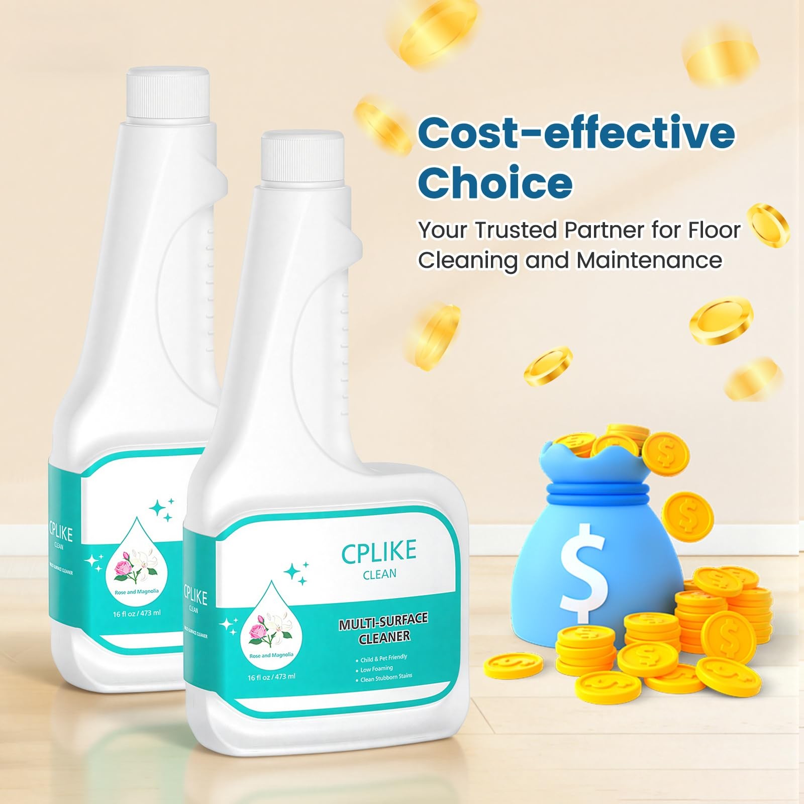 Floor Cleaning Solution 473ml for eufy Omni C20, X8 Pro, X10 Omni