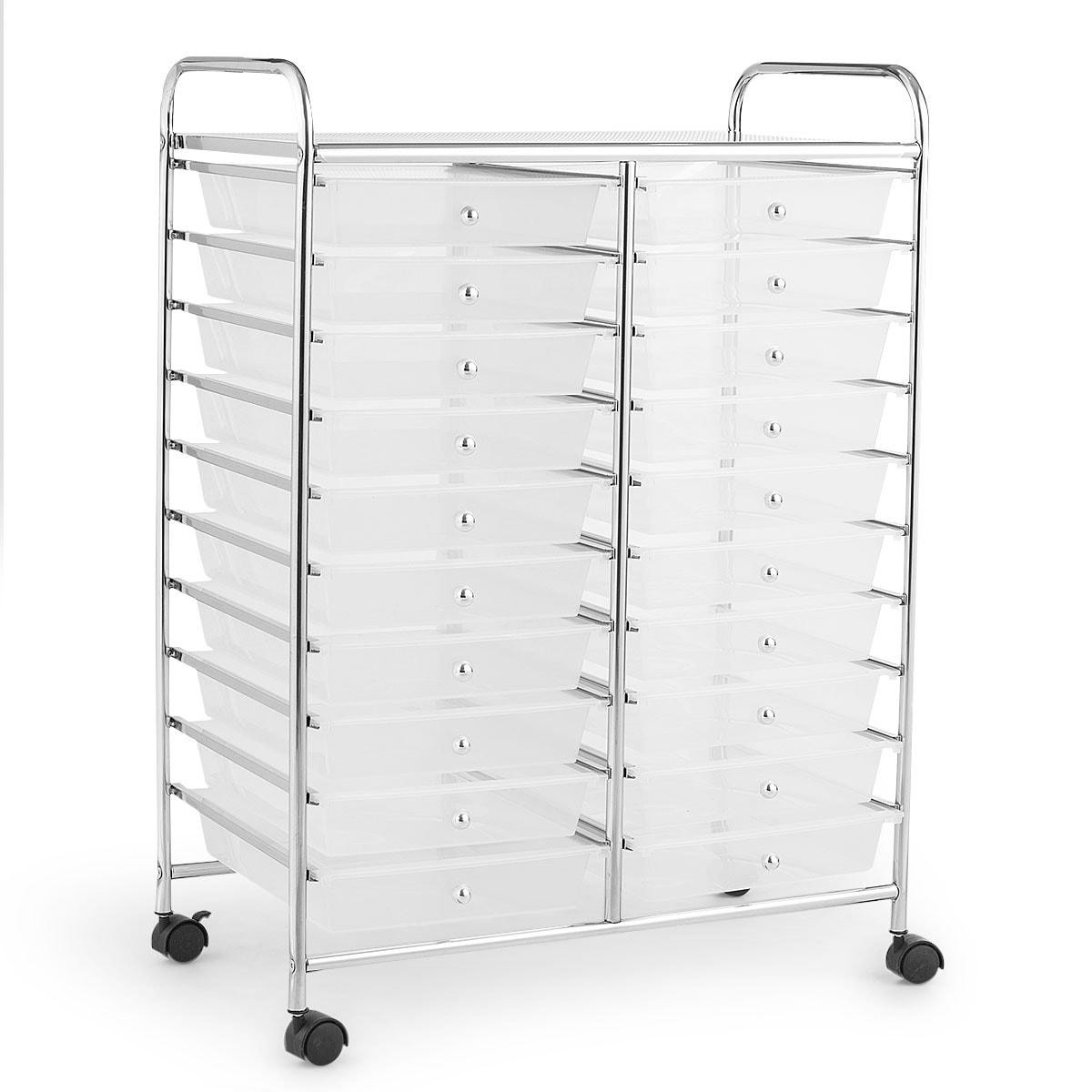 Costway 20 Drawers Rolling Cart Storage Scrapbook Paper Studio – See Details