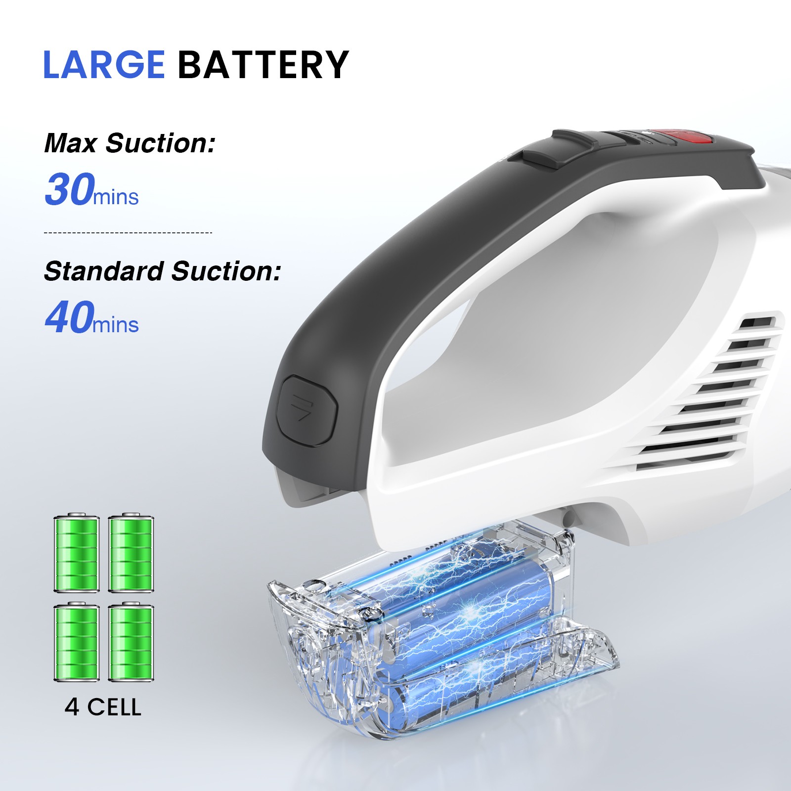 Home Handheld Cordless Vacuum Cleaner 12KPA Portable 120W HEPA Filter Car Pet