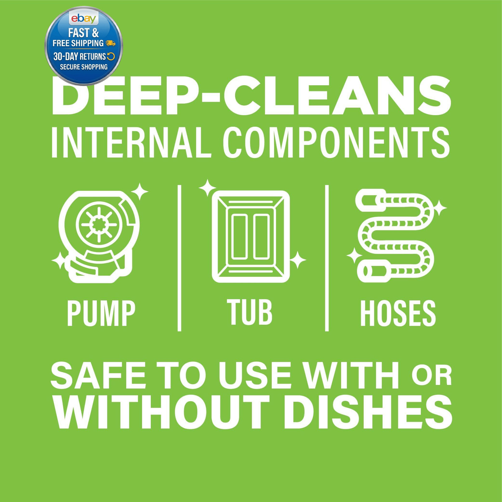 Dishwasher Cleaner, Helps Power Away Odor 6 Count (Pack of 1), Other