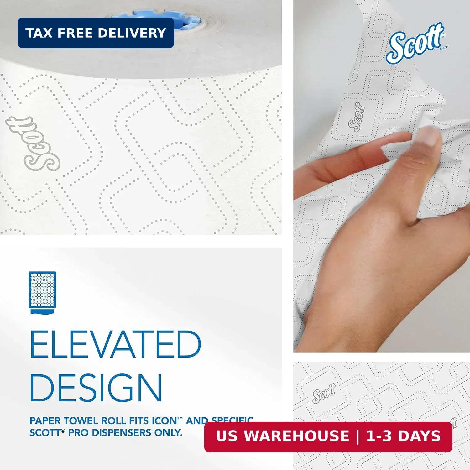 Scott Professional High-Capacity Hard Roll Paper Towels, Bulk (25702), Hardwound