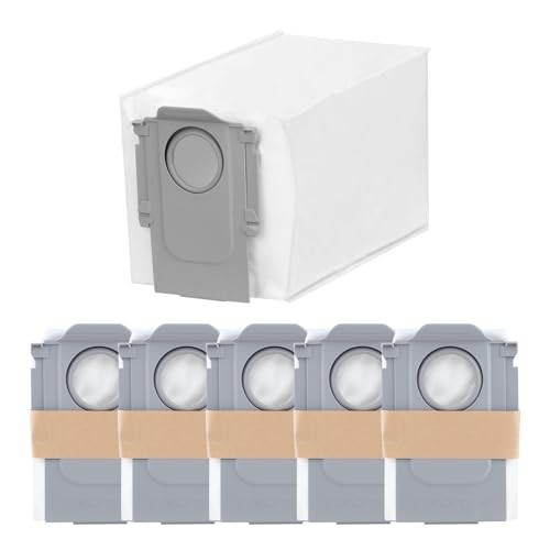 roborock 6 Packs Disposable Dust Bags for QrevoEdge2, QrevoSPro, 1-Dust Bag