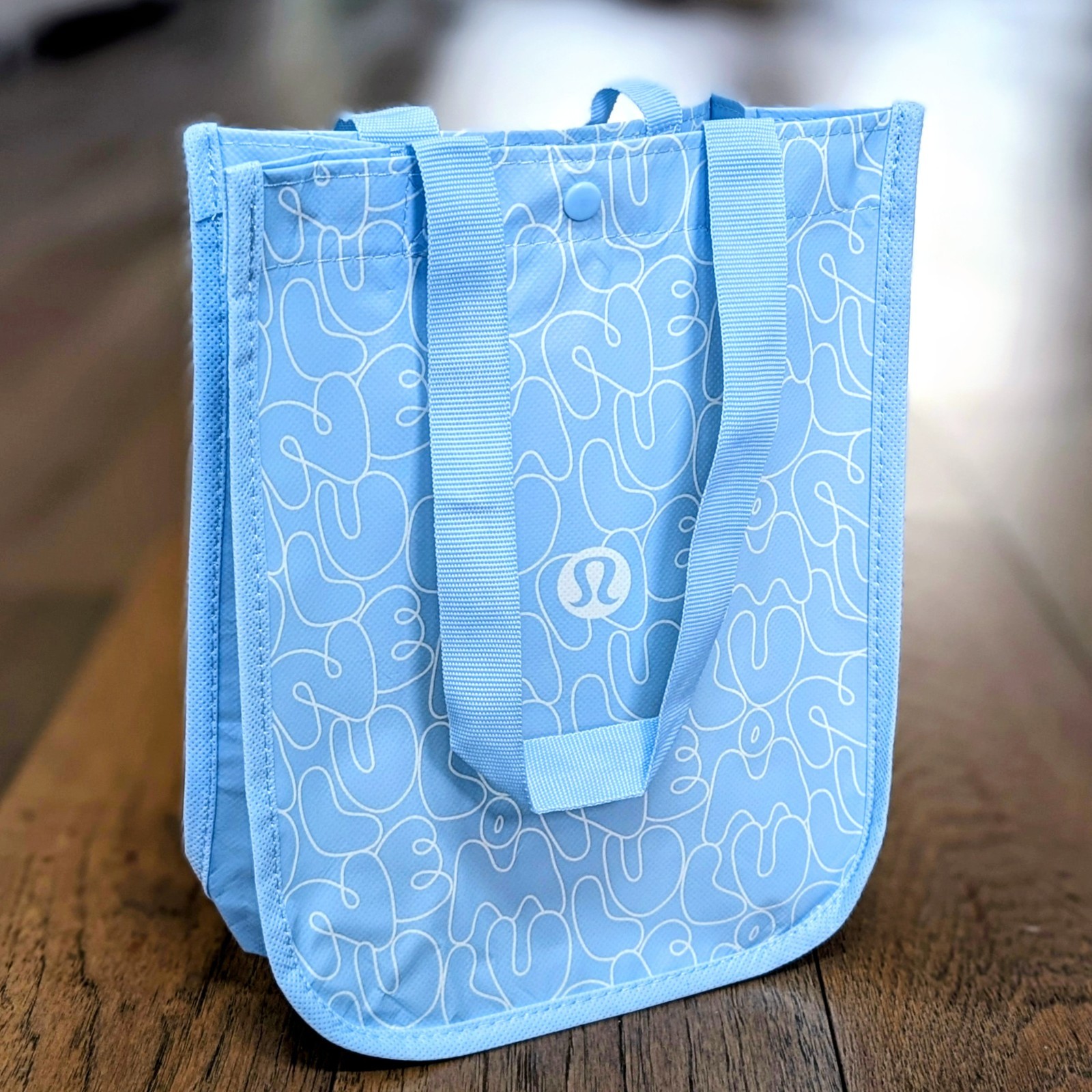 Lululemon Small Reusable Shopping Tote Lunch Bag 🩵 LIGHT BLUE 🩵 **NEW!** ⚡