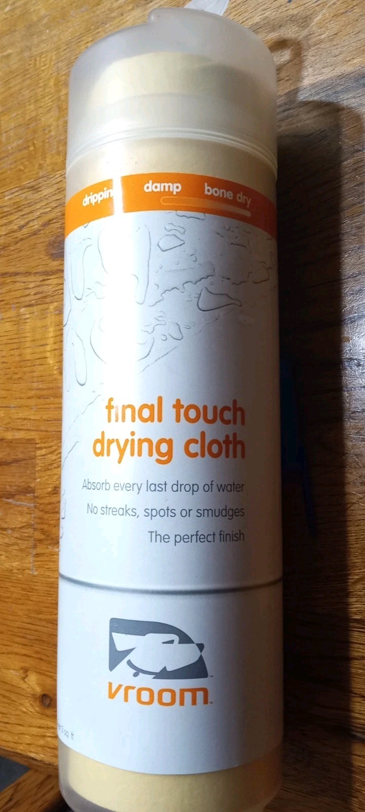 VROOM Final Touch 3 Sq. Foot Car Synthetic Drying Absorbing Chamois Cloth