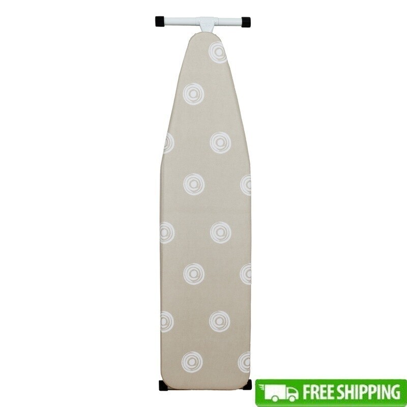 T-Leg Ironing Board Adjustable Height Durable Steel Frame Space Saving Design US