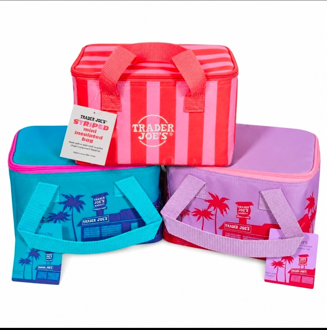 Trader Joe’s Mini Insulated Bag 2026 Summer Fun Full Set Of 6 NEW AUTHENTIC