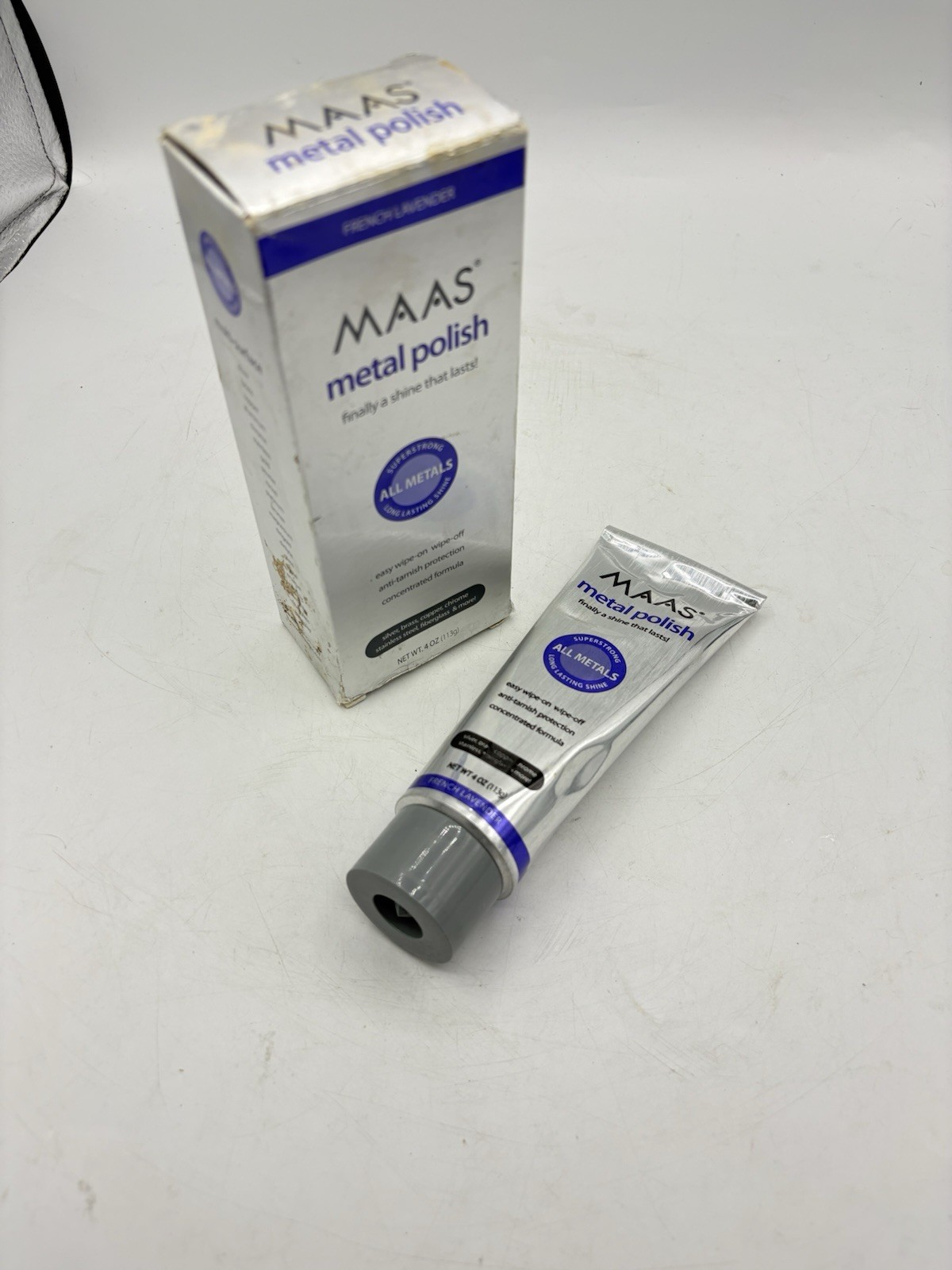 MAAS Metal Polish 4 oz French Lavender Sealed All Metals USA