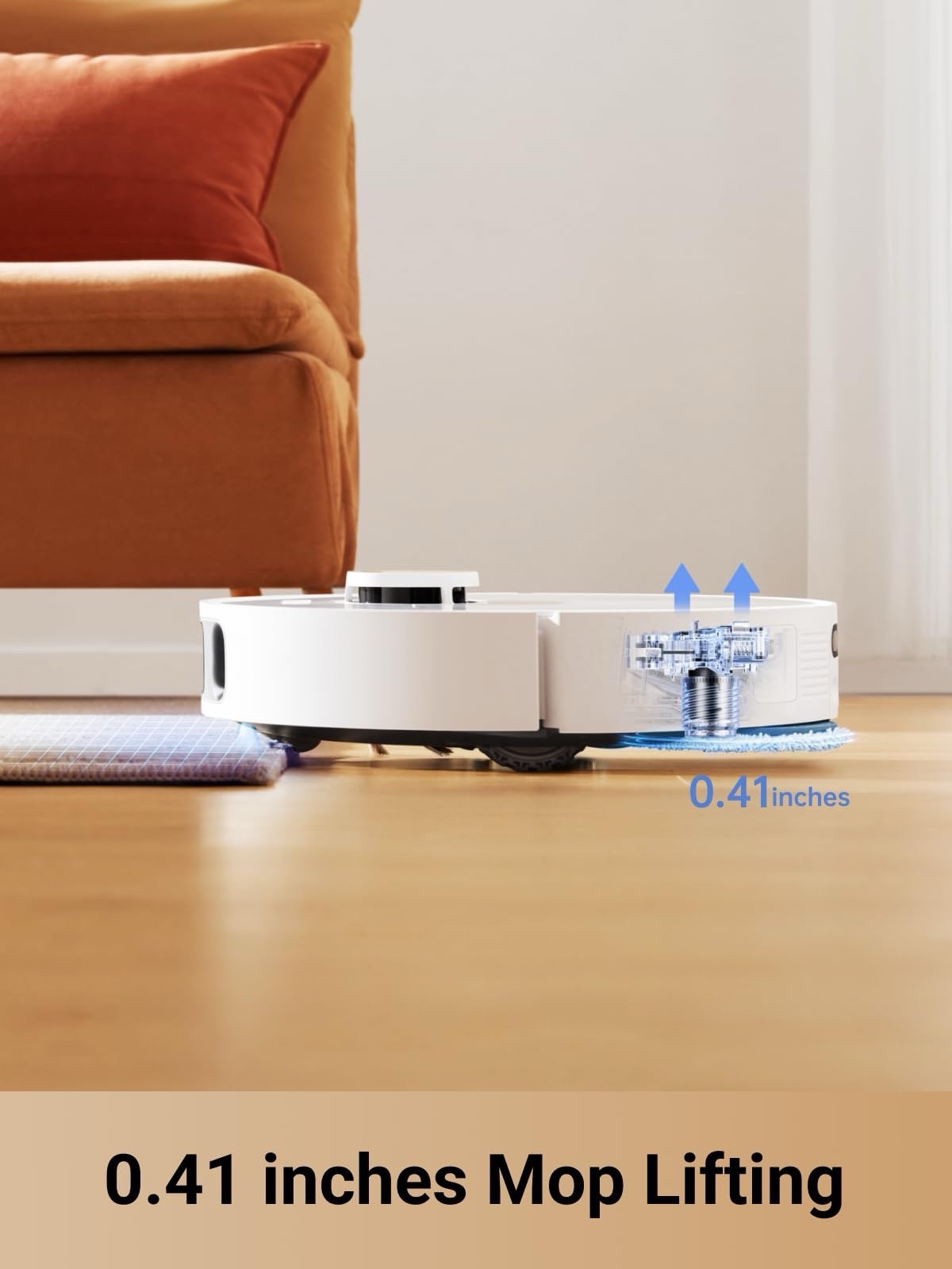 Dreame L10s Pro Ultra HEAT Robot Vacuum And Mop Combo 18″Cleaning Path White