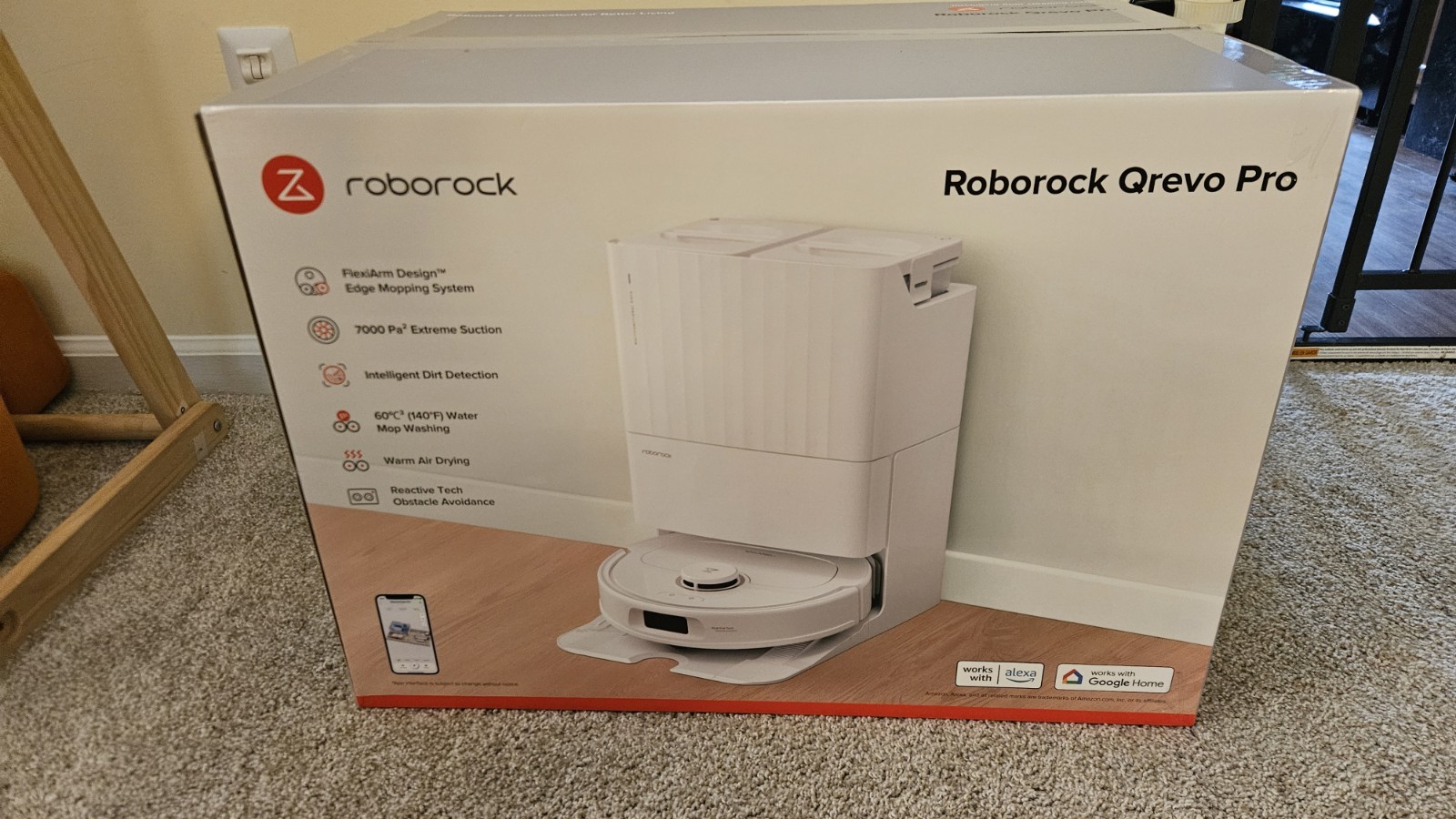 Roborock Qrevo Pro Robot Vacuum & Mop – White