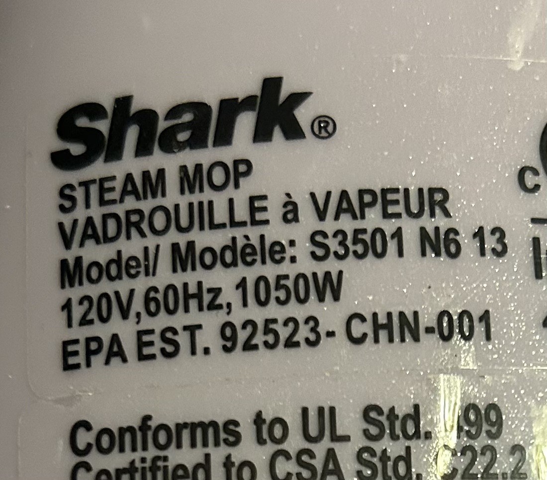 Shark Steam Mop Vacuum S3501 N6 13 Replacement Part Water Tank Cap Lid Stopper