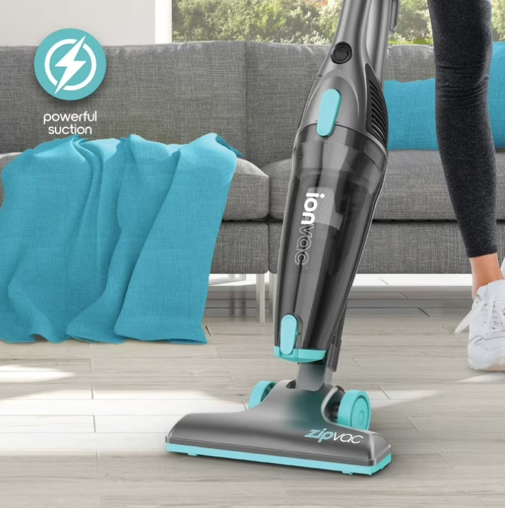 Ionvac ZipVac Corded Stick Vacuum,Multi-Surface 3-in-1 Upright/Handheld