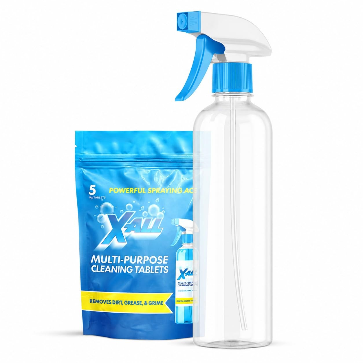 Multi-Purpose Cleaner – Spray Bottle and 5x Cleaning Tablets – Cleaner for Ov…