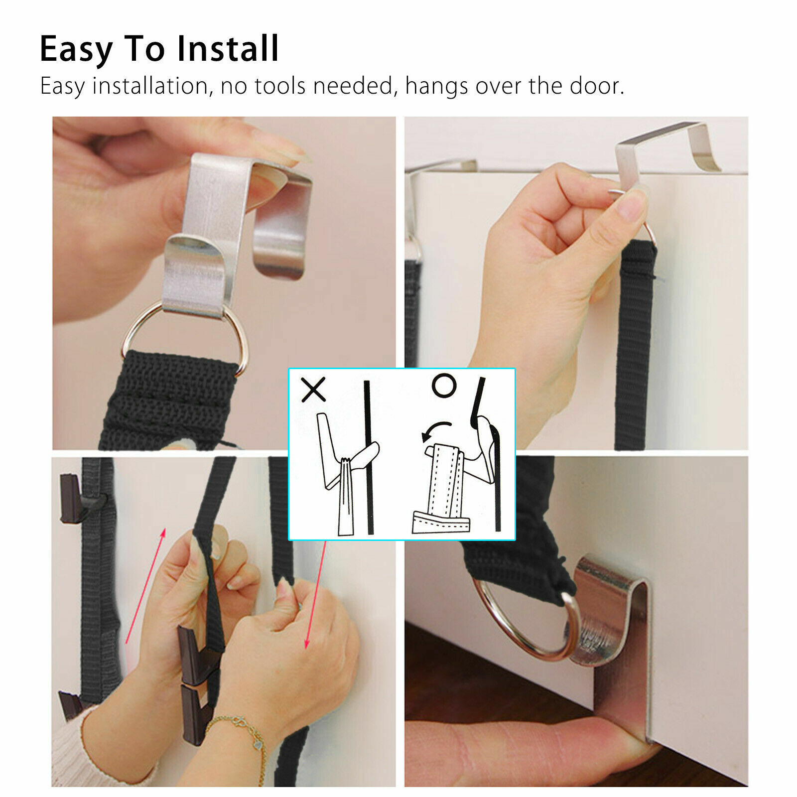2× Cap Rack Closet Hanger Baseball Hat Wall Door Holder Hook Storage Organizer