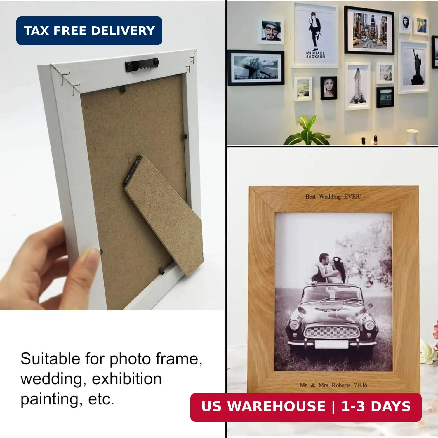 50 Pack Small Sawtooth Picture Hangers – Steel Picture Hanging Solutions with Sc