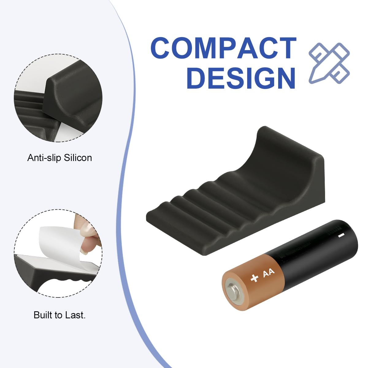 LANMU Trash Can Wall Protector and Stop Moving Backward, 4 Pcs Silicon Trash Can