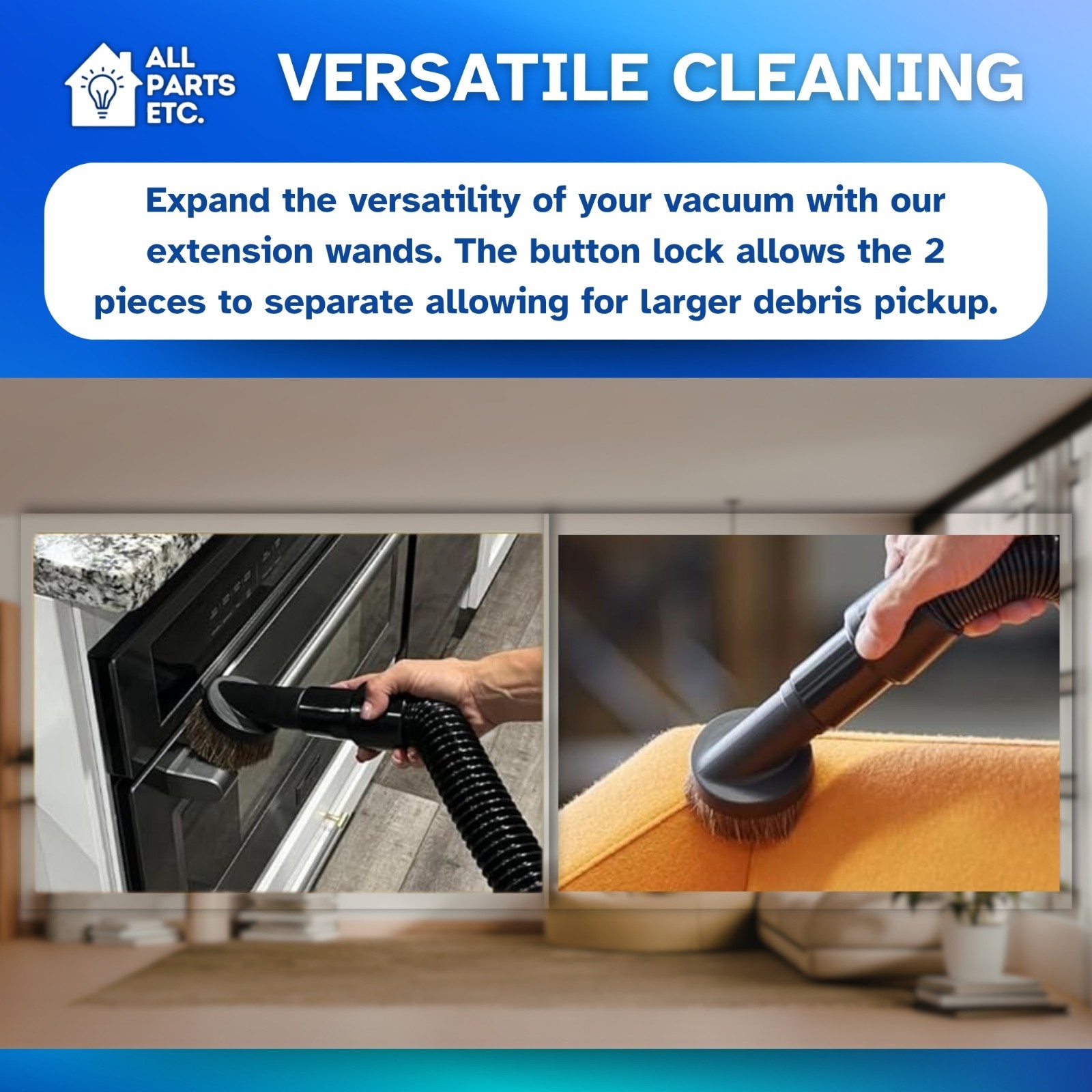 1.5″ Backpack Vacuum Dust Brush Attachment Fits with ProTeam, Powr-flite, others