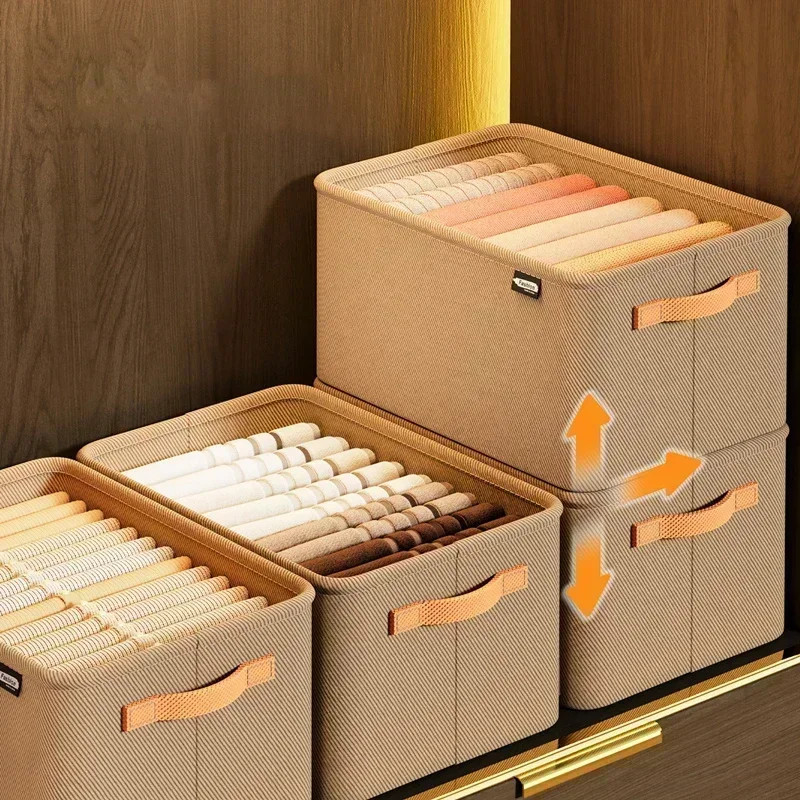 Thick Clothes Organizer Box Wardrobe Closet Drawer Divider for Jeans Sweaters