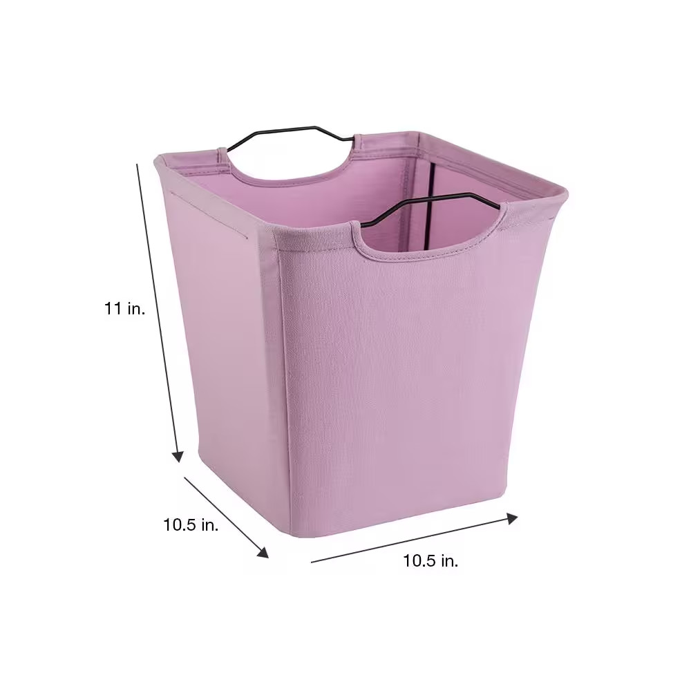 10.5 In. W X 11 In. H X 10.5 In. D Purple Wire Framed Fabric Drawer