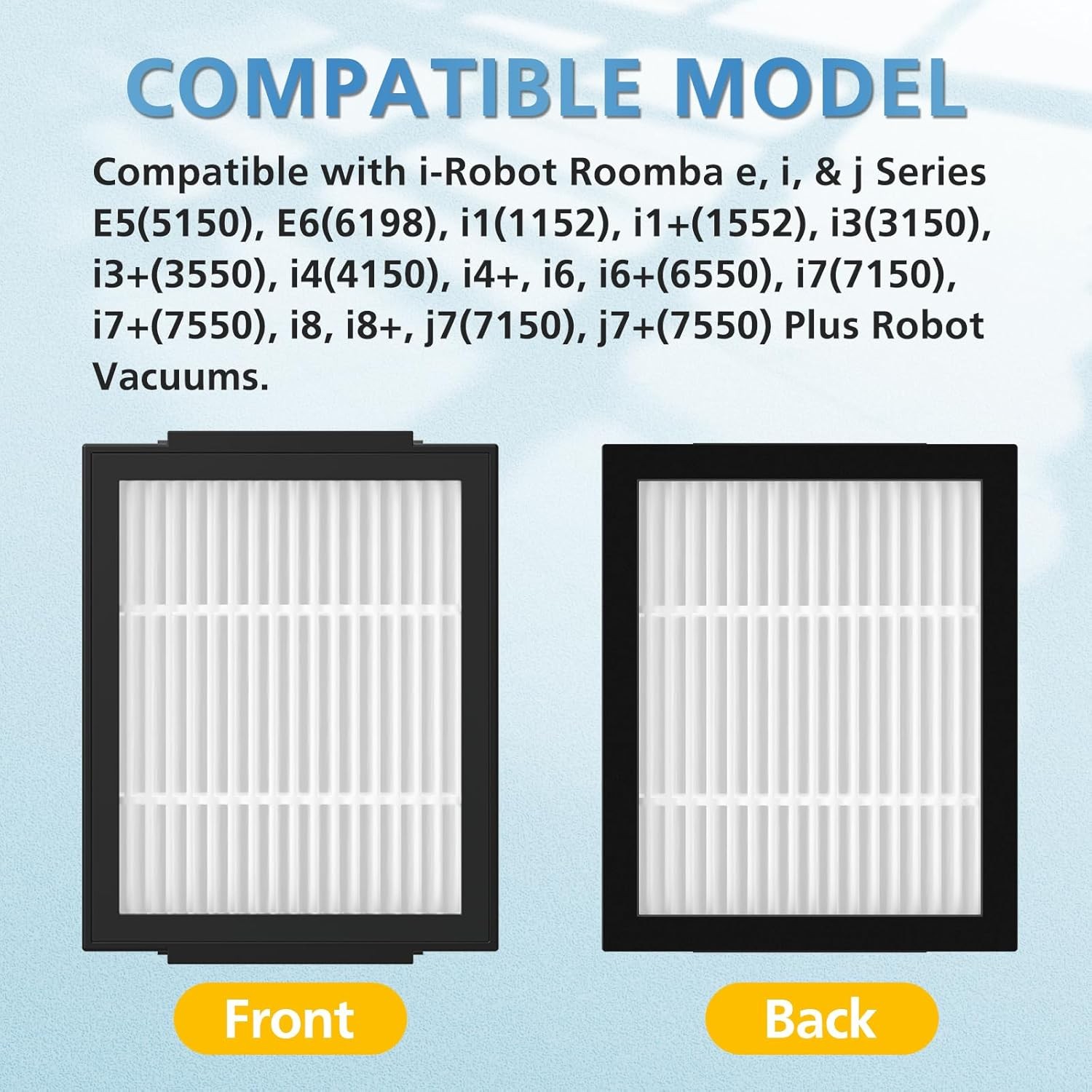 Filter Replacement for iRobot Roomba e i and j Series i7 i7 plus i3 i3 E5 E6 E7