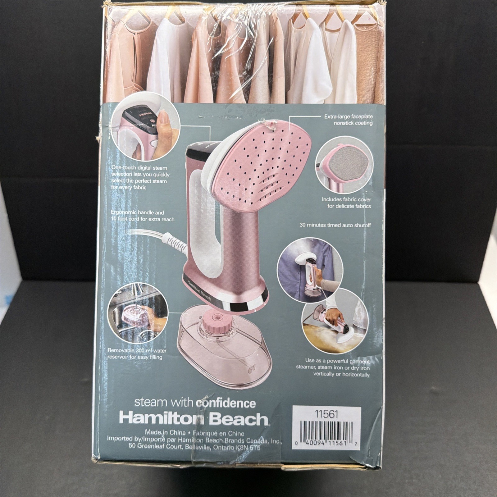 Hamilton Beach rose 3 in 1 Steamer iron long steam time up to 27 minutes