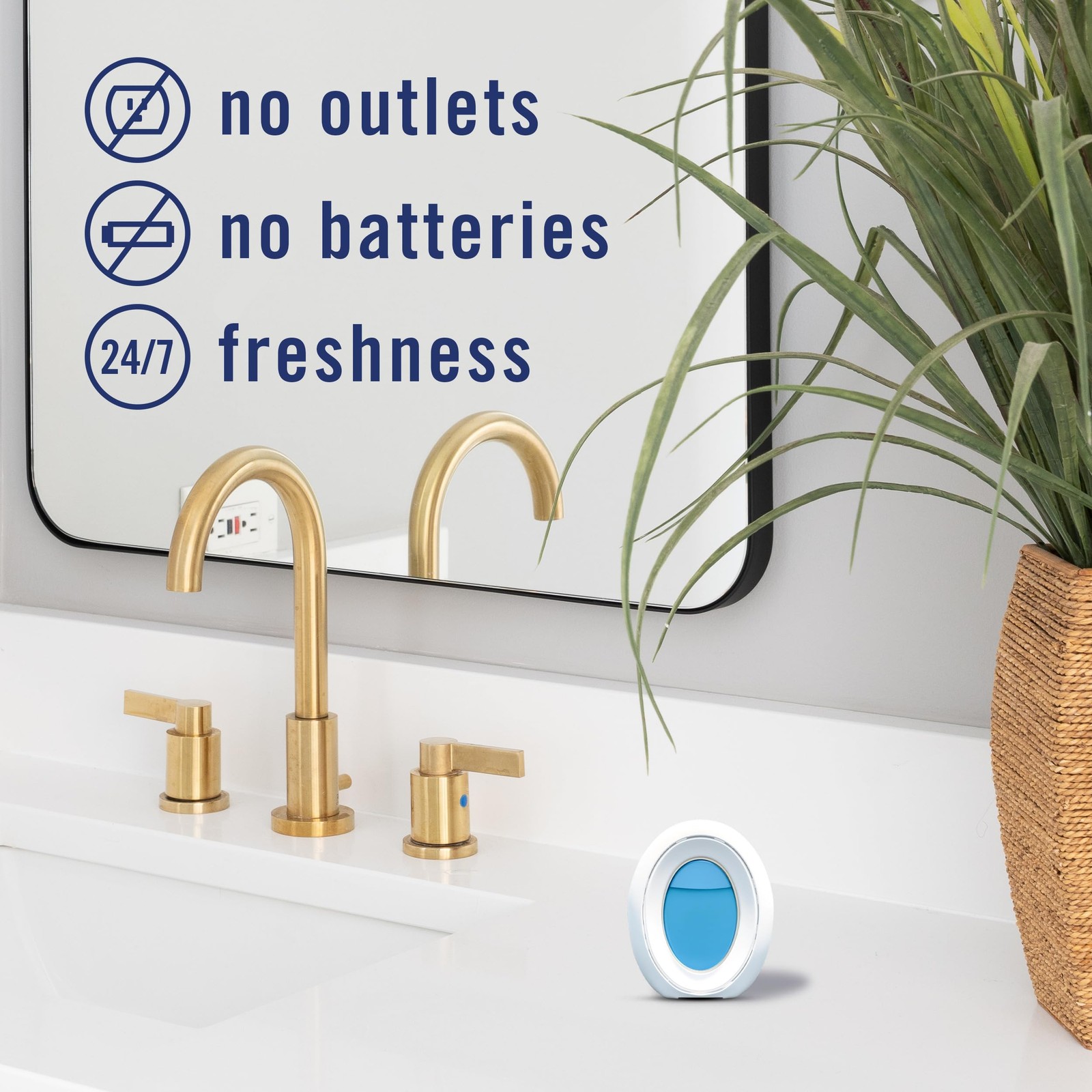 Febreze Small Spaces Air Freshener Linen Sky Odor Eliminator 0.5 Fl Oz 45 Days