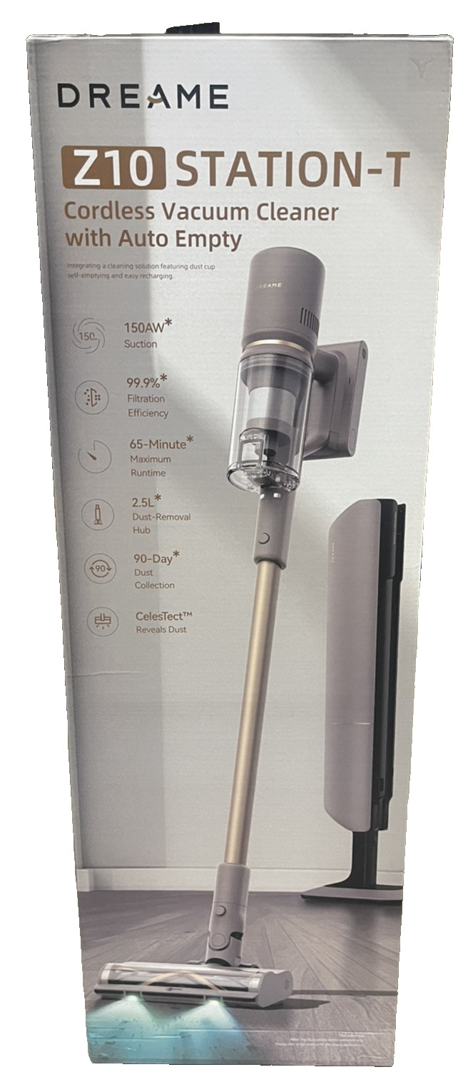 dreame Z10 Station-T Cordless Vacuum Cleaner w/ 2.5L Auto Dust Base Smart Stick