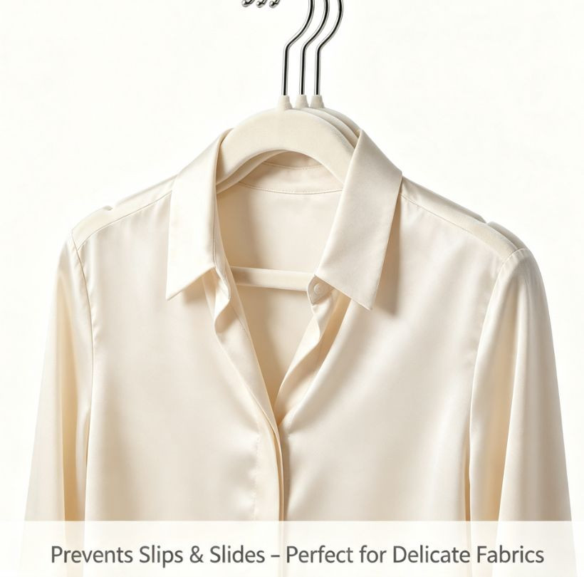 25pcs White Non-Slip Hangers for Clothes+Suits+Coats Std Size Subject Actual
