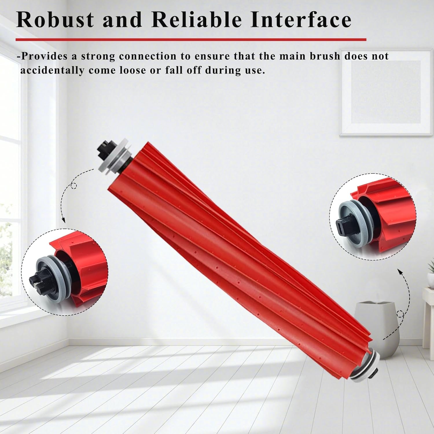 Rubber Main Brush Compatible with Roborock Q Revo S7 S7 S7 MaxV S7 MaxV Plus