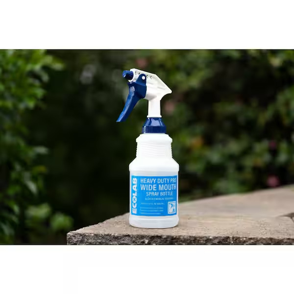 32 Oz. Heavy-Duty Pro Wide Mouth Bleach Resistant Spray Bottle