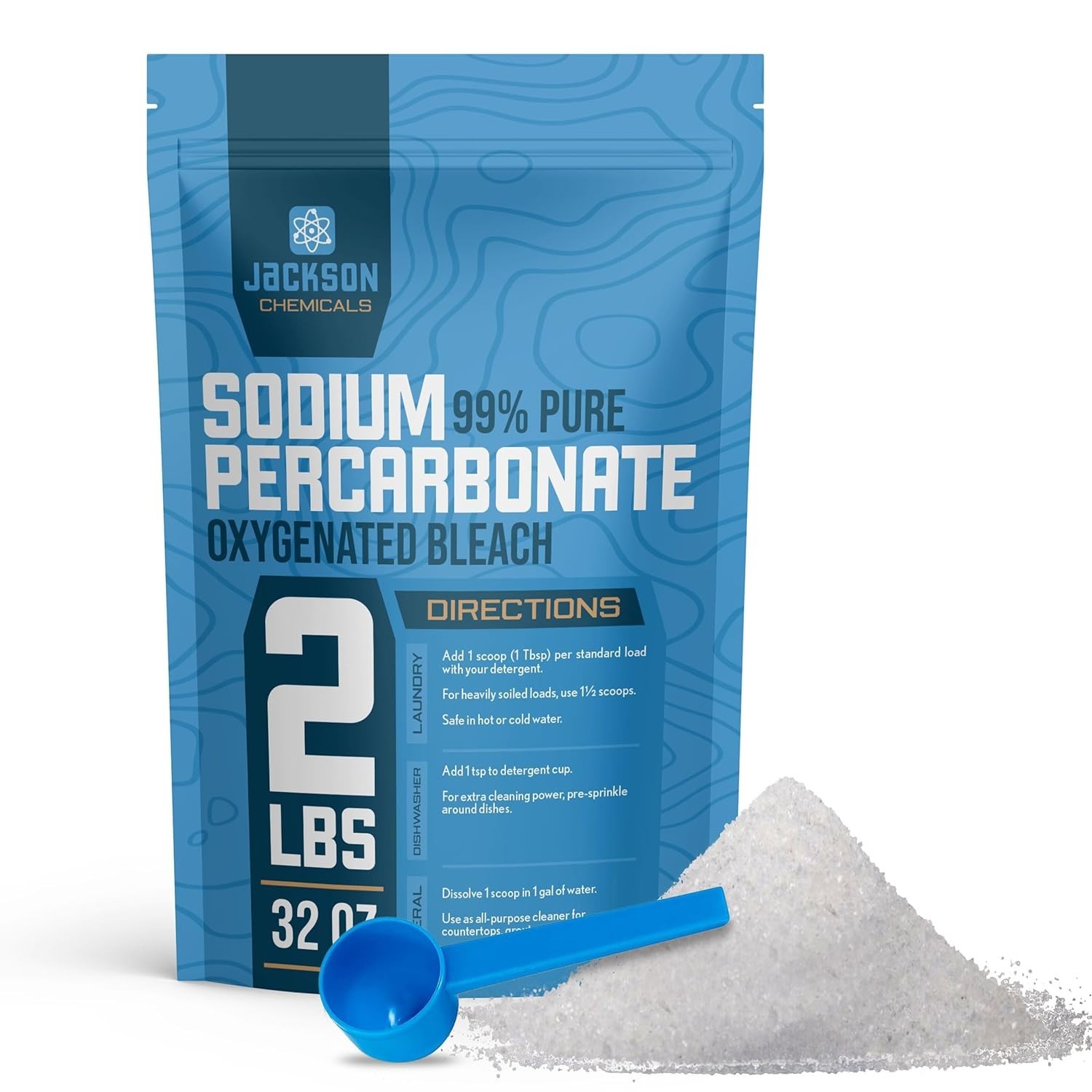 99% Pure Sodium Percarbonate – 2 lbs – Oxygenated Bleach