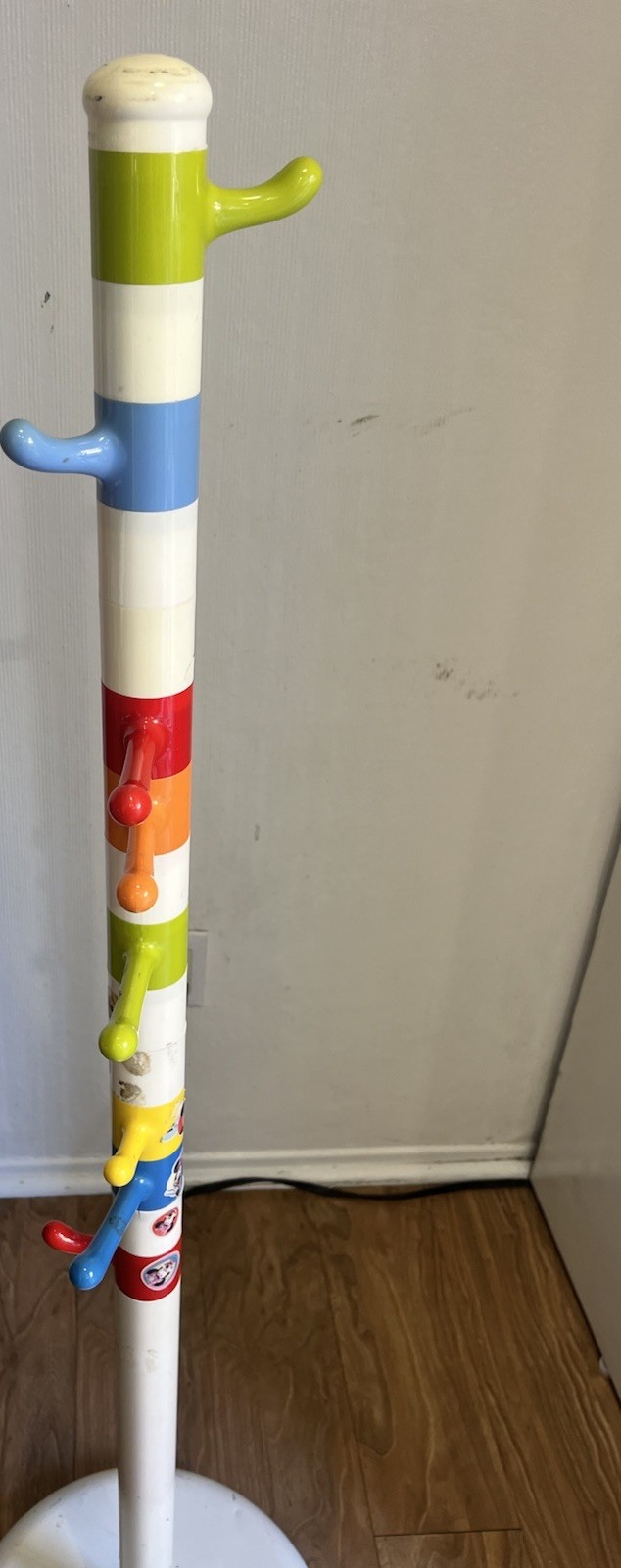 Vintage IKEA Krokig Coat Rack Pop Art Memphis Style Rare 51 Inch Floor Stand