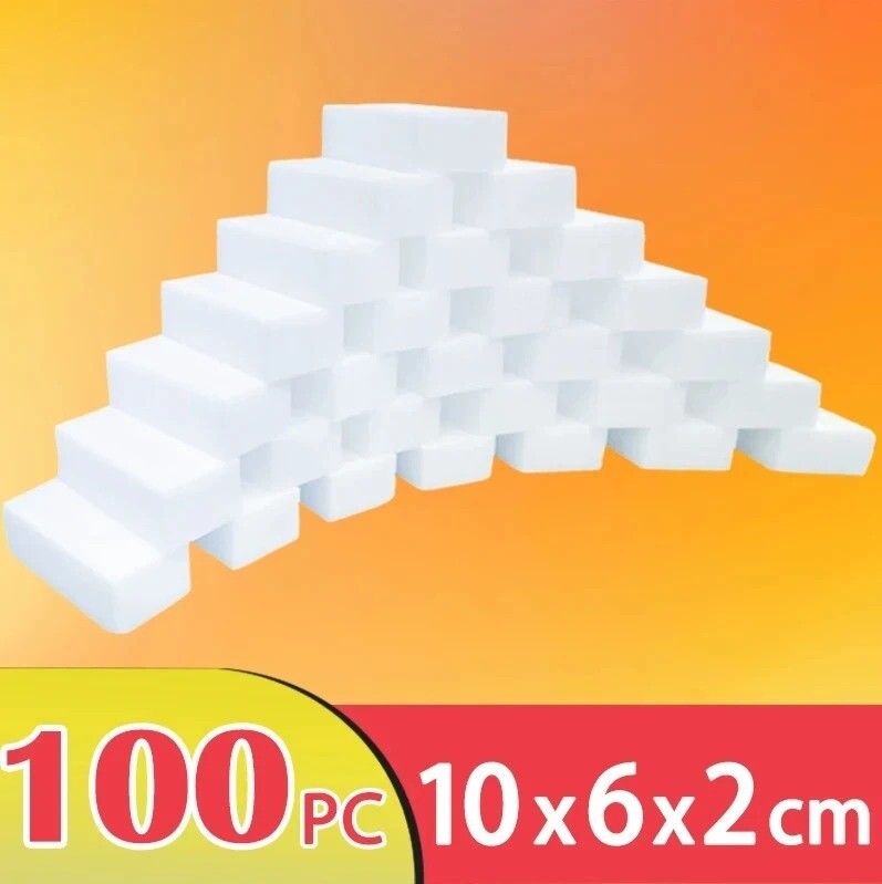 Sponge Eraser Melamine Magic Cleaning Foam Thick Home 100pcs Tool Home Kitchen