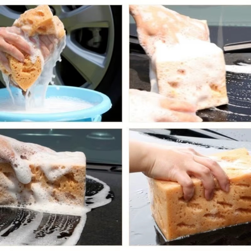 17*11*9 CM Car Wash Sponge Block Car Motorcycle Cleaning Supplies Large Size Hon