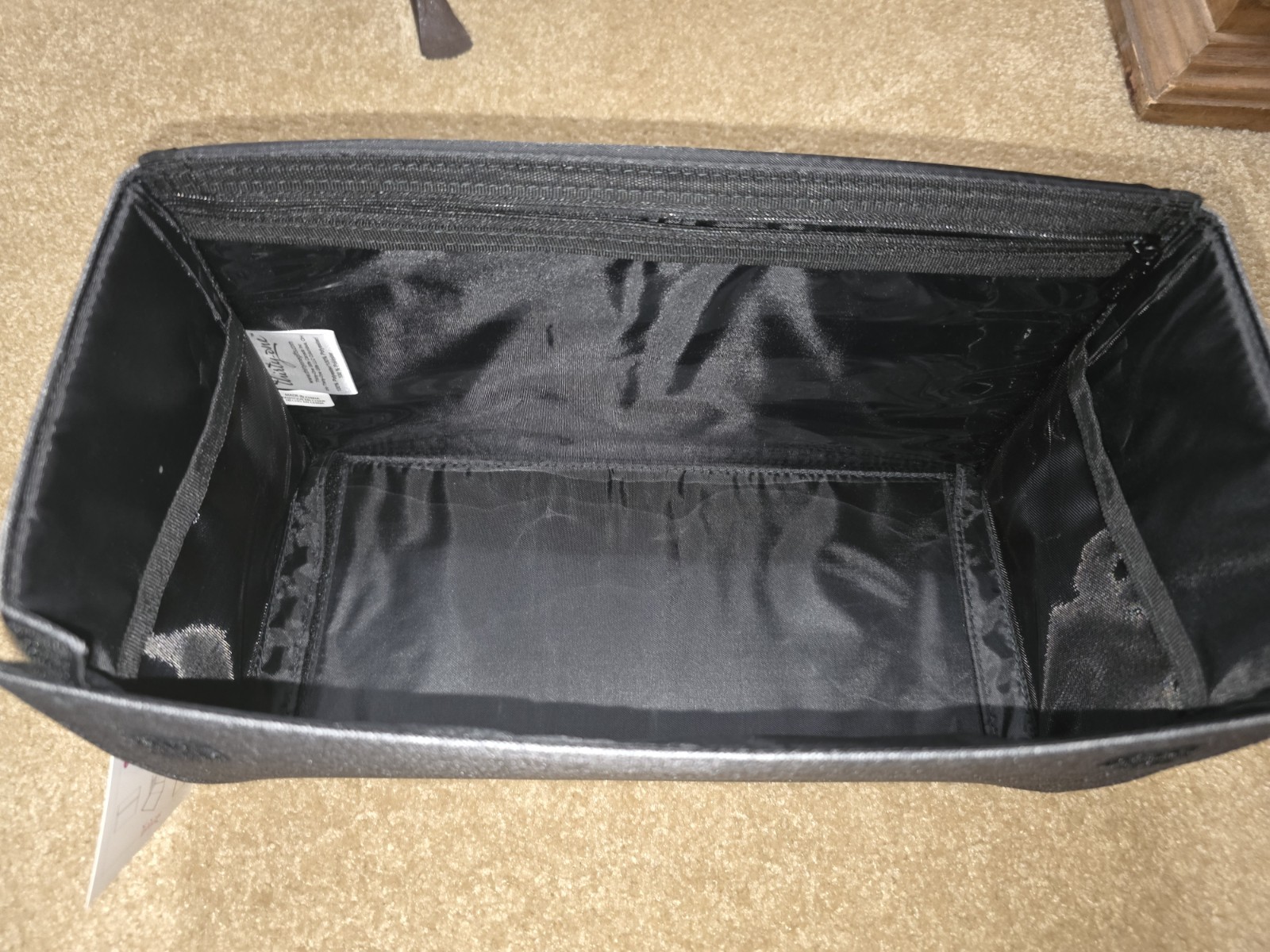 Thirty One Creative Case Charcoal Crosshatch With Embroidery (New)