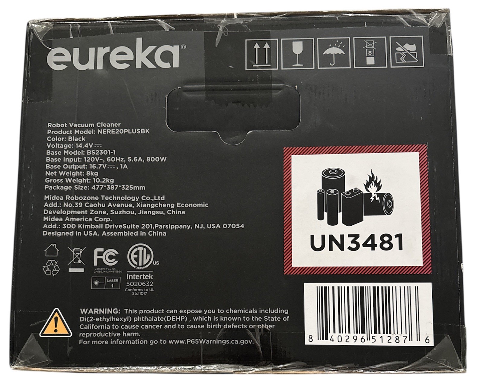 Eureka E20 Plus Robot Vacuum Cleaner Self Emptying Station Bagless Smart Robotic