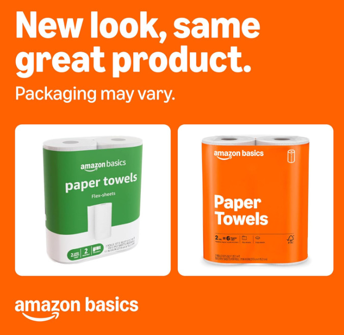 2-Ply Flex-Sheets Paper Towels, 2-Pack, 150 Sheets per Roll, 2 Basics Rolls = 6