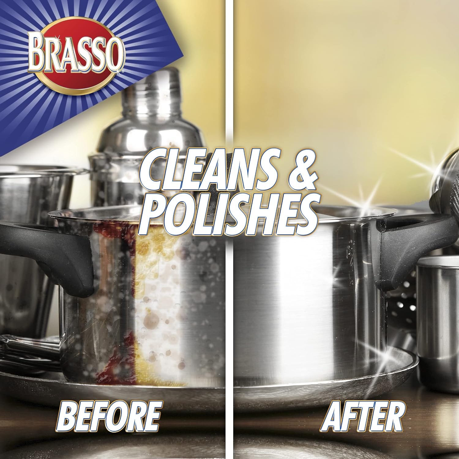 Brasso Multi-Purpose Metal Polish 8 oz Metal Cleaning Products Metal Polish