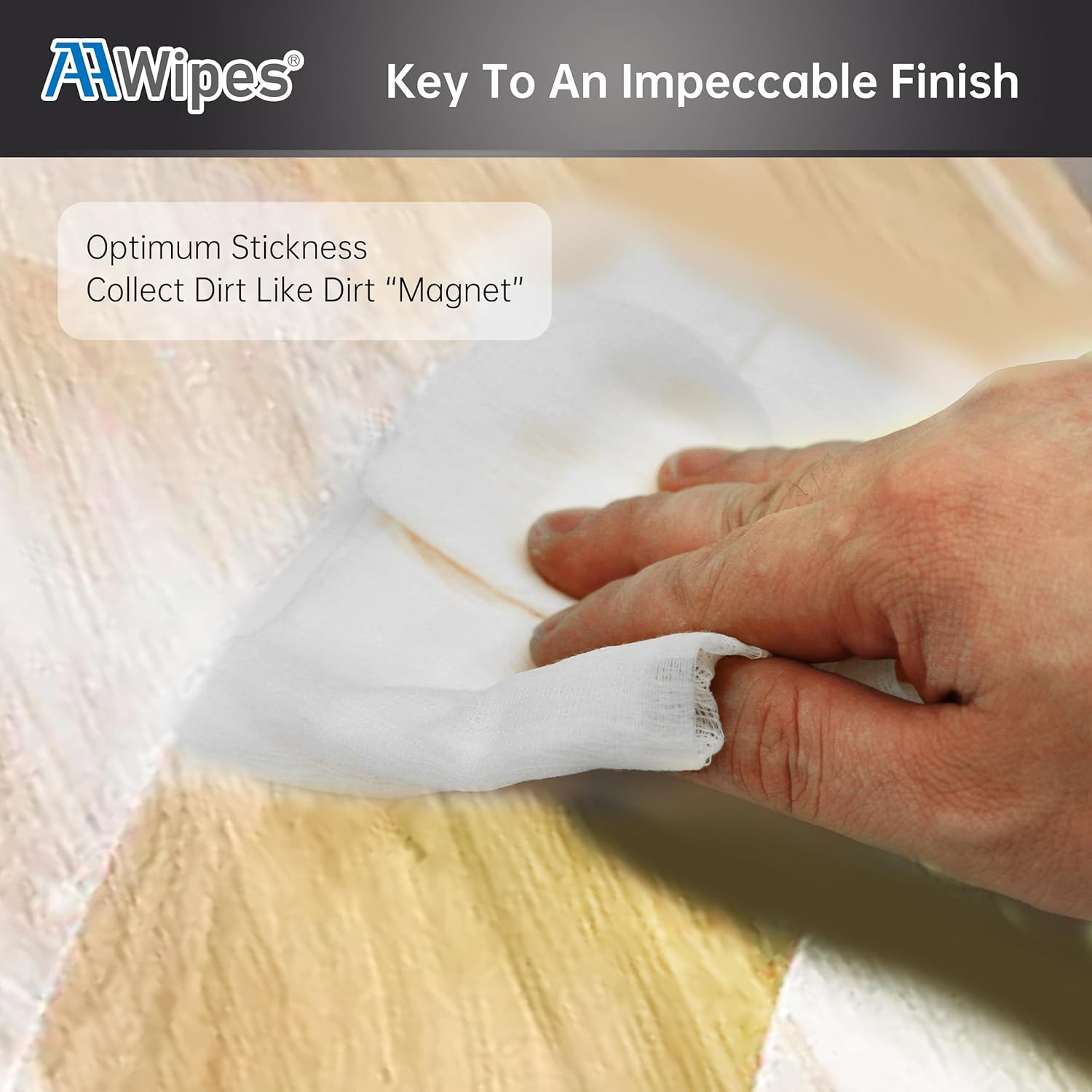 Tack Cloth for Painting (White, 13.8″X31.5″, 10 Pcs) Tac Cloths for Removing Dus
