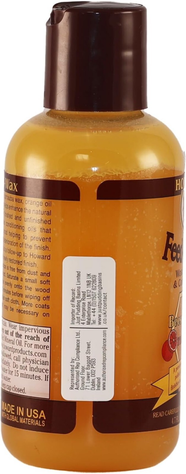 Howard FW0004 Feed-N-Wax Wood Polish and Conditioner, 4.7-Ounce