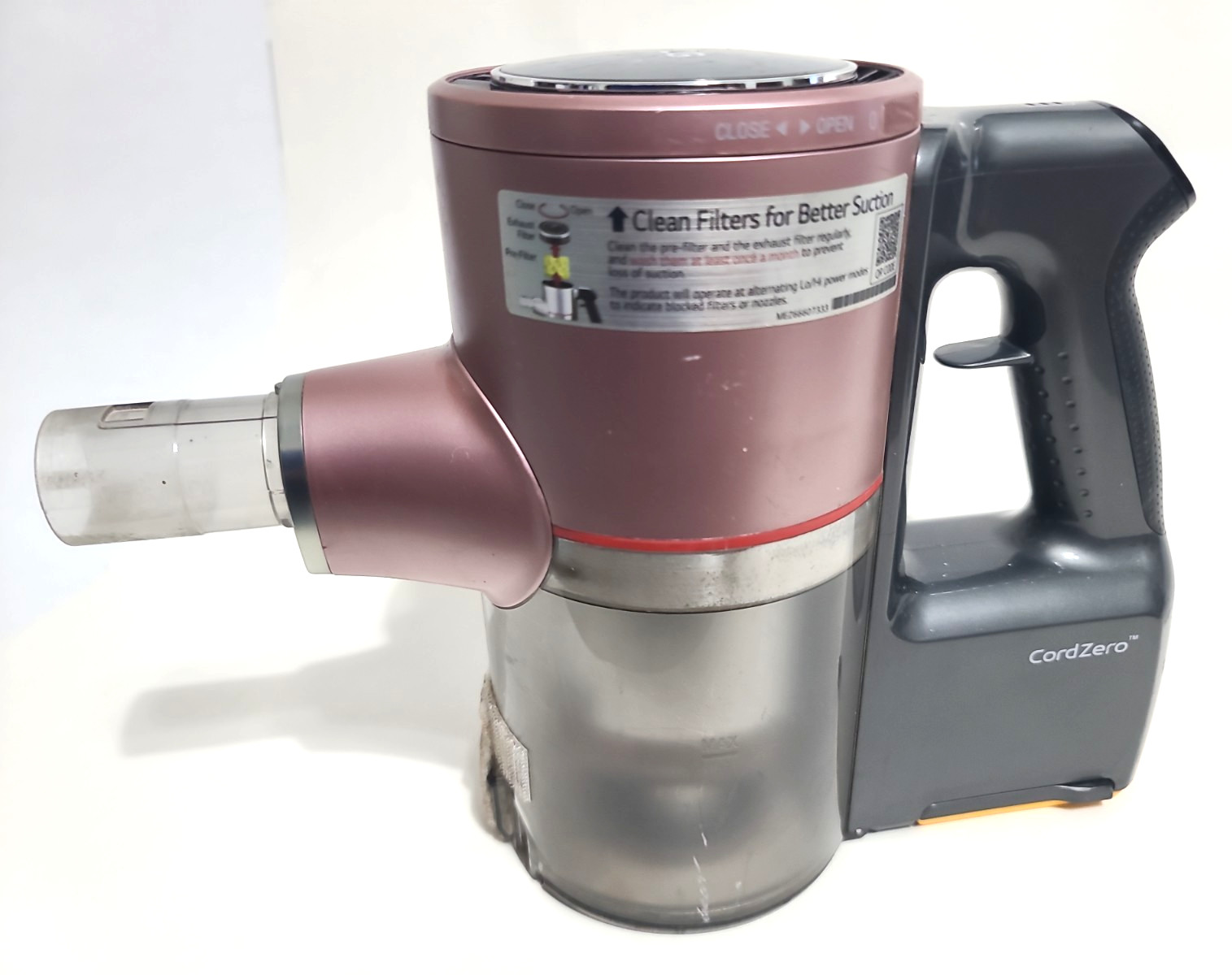 LG A912PM Motor Head with Battery, Pink, CordZero Vacuum – FOR PARTS OR REPAIR
