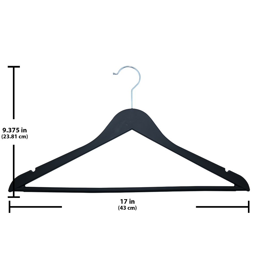 Better Homes & Garden Non-Slip Adult Hangers for Any Clothing Type, Rubber, Rich