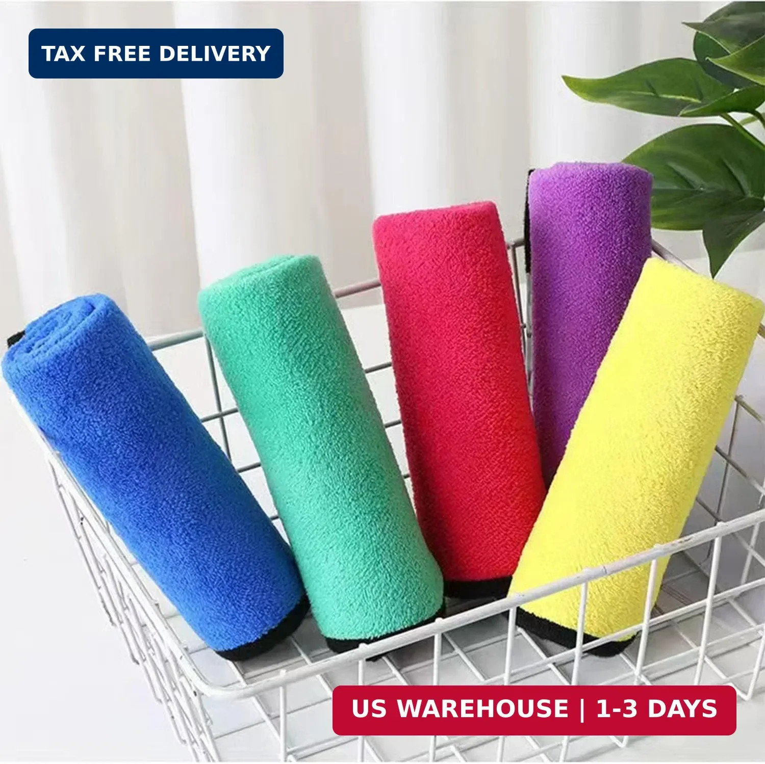 10 Pack Coral Velvet Microfiber Towels 12×16 Ultra Soft Towels for Car Detailing