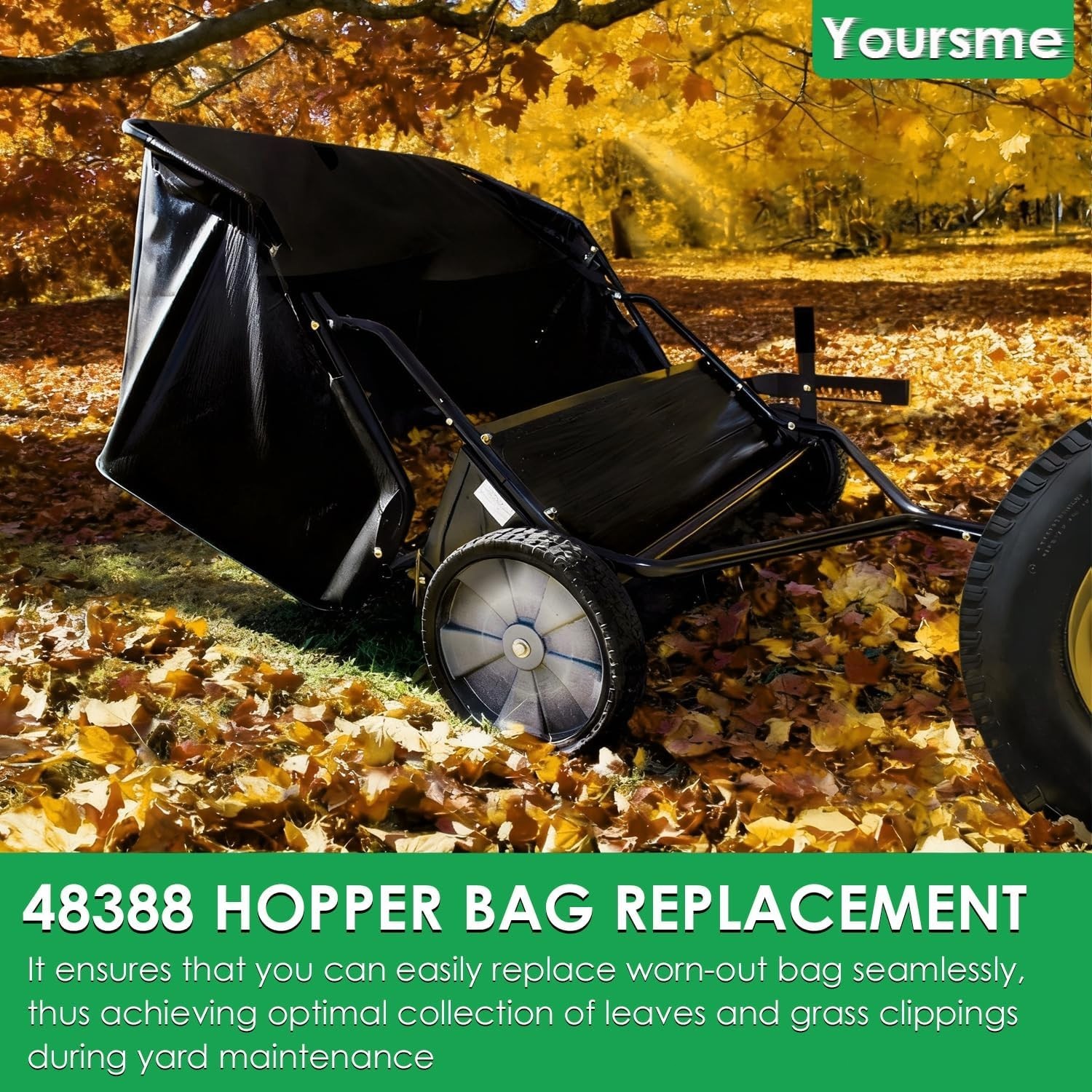 48388 Hopper Bag Lawn Leaf Sweeper Bag for Agri Fab 42″ Sweeper Parts